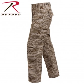 8651-2X Rothco Military Combat Camouflage BDU Tactical Cargo Pants Uniform[Desert Digital Camo PANTS