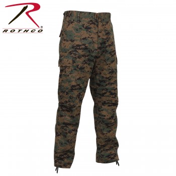 Rothco 8675-sml New Woodland Digitial Camouflage Military Cargo Fatigue BDU Pants[Small] 