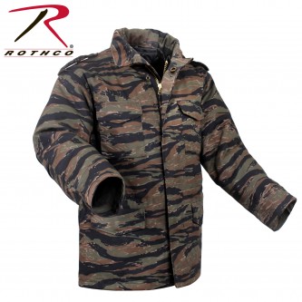 8715-3X Field Jacket M-65 Camo Military Coat With Liner Rothco[Tiger Stripe,3X-Large] 