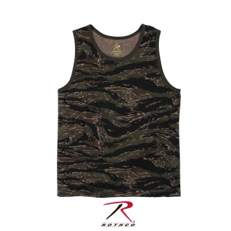 8723-M Rothco Military Camouflage Tank Top Tactical Camo Tank Top[M,Tiger Stripe Camo] 