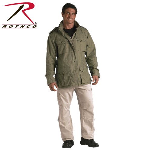 8731 Rothco Sage Green Size Medium Lightweight Vintage M-65 Military Jacket