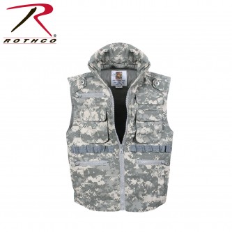 8755 Rothco Kids ACU Digital Camouflage Ranger Vest With Hood [M] 8755-M 