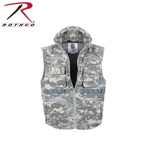 8755-XL Rothco Kids ACU Digital Camouflage Ranger Vest With Hood [XL] 