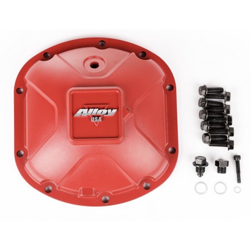 Alloy USA  Aluminum Dana 30 Differential Cover for Jeep Wrangler 11210 Red