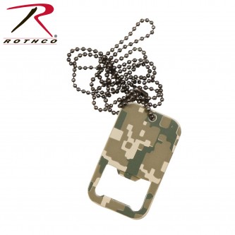 Rothco 8799 ACU Digital Camo Tactical Military Dog Tag Bottle Opener
