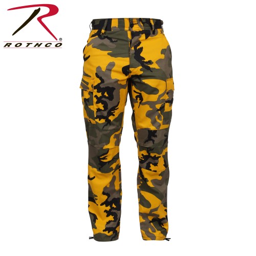 8875-S Stinger Yellow Camo Military Cargo Fatigue BDU Pants Polyester/Cot Rothco 8875[Small] 