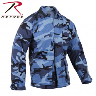 8882-M Rothco Military Combat Camouflage BDU Tactical Cargo Pants Uniform[Sky Blue Cam SHIRT,Medium]