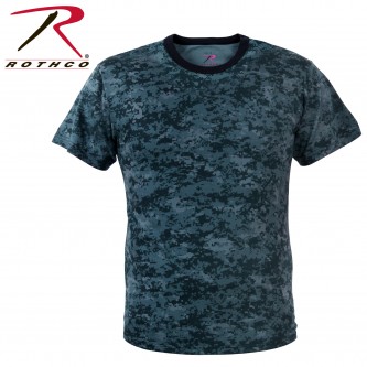 88948-2X Rothco Camo Military Style Digital Camouflage T-Shirt[Midnite Navy Digital Camo,2X-Large]