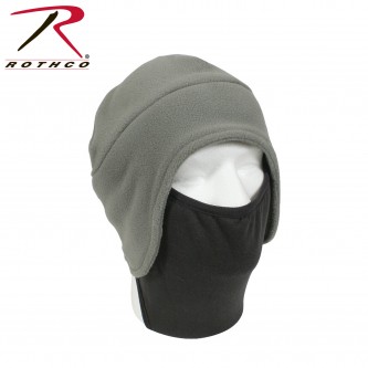 Rothco 8944 Olive Drab Convertible Fleece Beanie Cap & Polyester Face Mask
