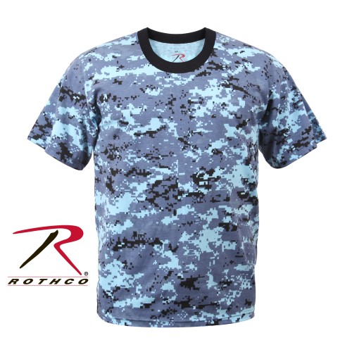 8948-2X Rothco Camo Military Style Digital Camouflage T-Shirt[Sky Blue Digital Camo,2X-Large] 