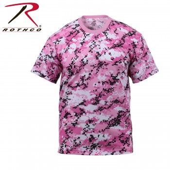 8957-l  Rothco Pink Digital Camo Military Digital Camouflage T-Shirt[L] 