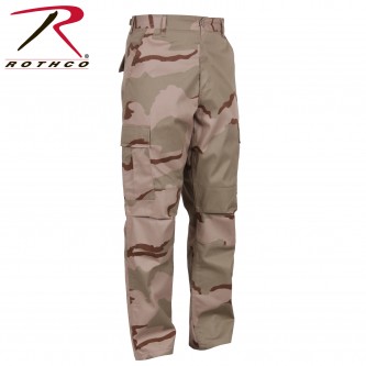 Rothco 8965-l New Tri Color Desert Camouflage Military Cargo Fatigue BDU Pants[Large] 