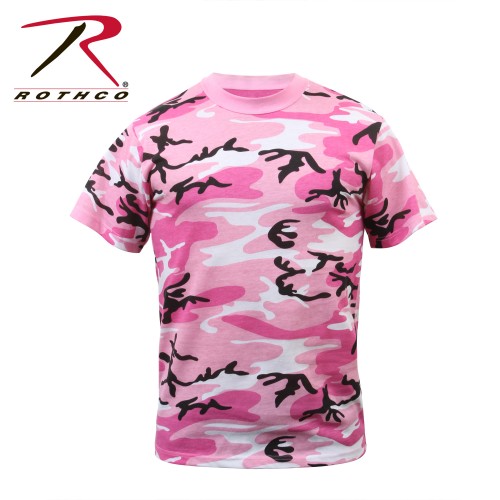 8987-M T-Shirt Camouflage Camo Rothco Military Style[Medium,Pink Camo] 