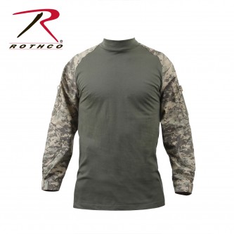 Rothco Military Heat Resistant Combat Tactical Combat Long Sleeve Shirt[ACU Digital Camo,Small] 900
