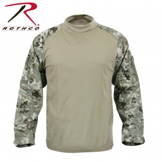 90009-S Rothco Military Heat Resistant Combat Tactical Combat Long Sleeve Shirt[Total Terrain,Small]