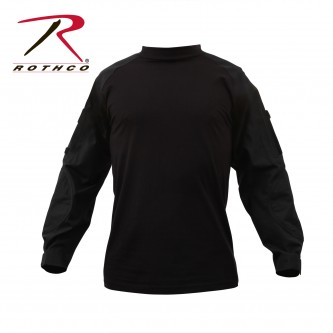 90013-4X Rothco Military Heat Resistant Combat Tactical Combat Long Sleeve Shirt[Black,4X-Large] 