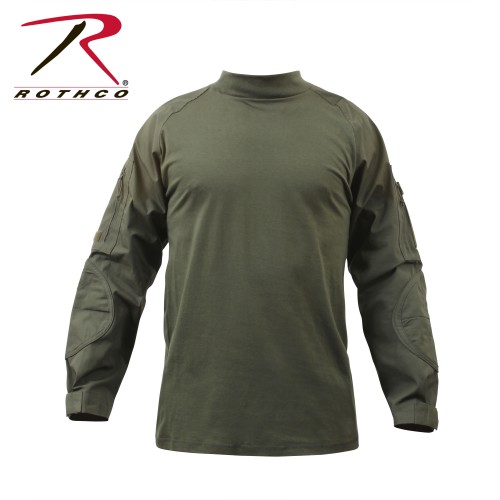 Rothco 90015-s OD Military Heat Resist Long Sleeve Lightweight Combat Shirt[Small] 