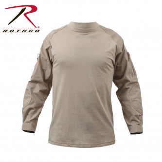 Rothco Military Heat Resistant Combat Tactical Combat Long Sleeve Shirt[Desert Sand,3X-Large] 90032