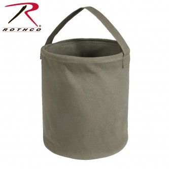 9003 Rothco Olive Drab Large Heavy Weight Collapsible Canvas Water Bucket