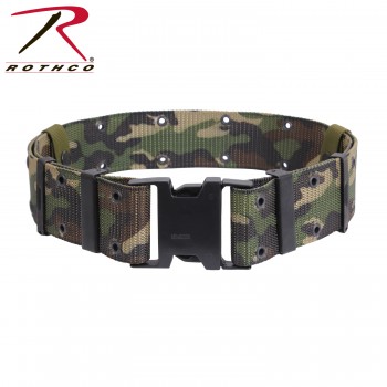 9048 NEW ISSUE MARINE CORPS STYLE QUICK RELEASE CAMOUFLAGE NYLON PISTOL BELT