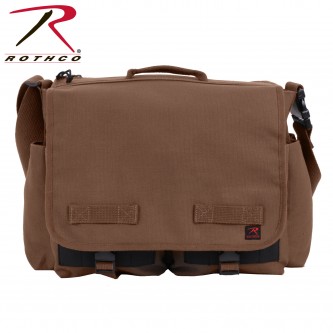 91219 Heavy Duty Cotton Canvas Concealed Carry Gun Messenger Shoulder Bag Rothco[Earth Brown] 