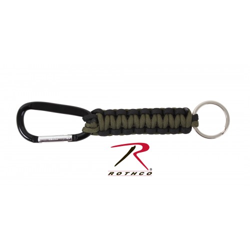 Rothco Paracord Keychain with Carabiner - Olive Drab