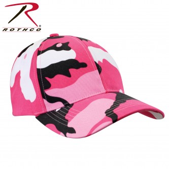 9180 Baseball Hat Cap Supreme Camouflage Camo Low Profile Rothco[Pink Camo] 