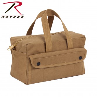 91820 Rothco GI Style Brass Zipper Canvas Mechanics Tool Bag [Coyote Brown] 