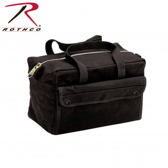 Rothco 9192 Black Heavy Weight Cotton Canvas Mechanics Tool Bag W/Brass Zipper