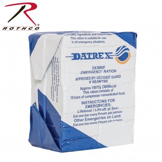 9204 Datrex Blue 3600 Calorie Emergency Food Ration Coast Guard Approved