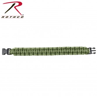 926-8 Rothco Solid Color Paracord Bracelet Olive Drab - Length 8 Inches 