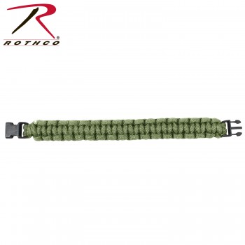 926-8 Rothco Solid Color Paracord Bracelet Olive Drab - Length 8 Inches 