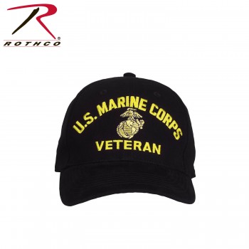 9266 Rothco U.S. Marine Corps Veteran Hat - Black 