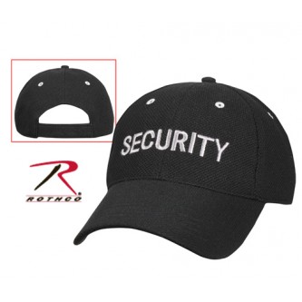 9275 Rothco Supreme Low Profile Hat Law Enforcement Security EMT Cap Hat[Silver Security On Mesh Cap
