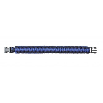 930-10 Rothco Two-Tone Paracord Bracelet Royal Blue / Black - Length 10 Inches