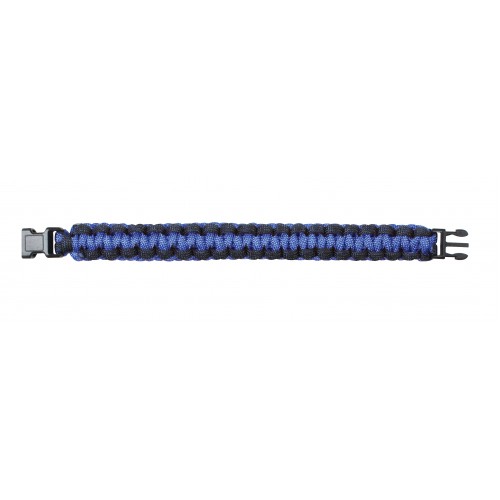 930-7 Rothco Two-Tone Paracord Bracelet Royal Blue / Black - Length 7 Inches 