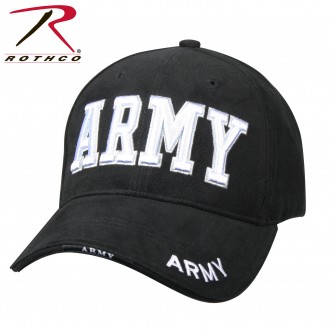 9385 Army Low Profile Adjustable Cap Army Embroidered Baseball Hat Rothco[Black] 