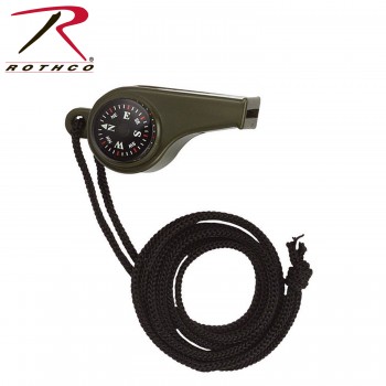 9401 ROTHCO O.D. SUPER WHISTLE OLIVE DRAB 