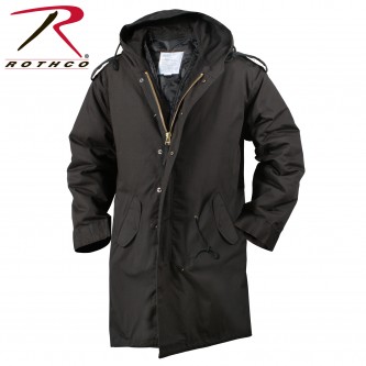 Rothco 9464 Black Size XXX-Large Military Style M-51 Fishtail Parka Jacket