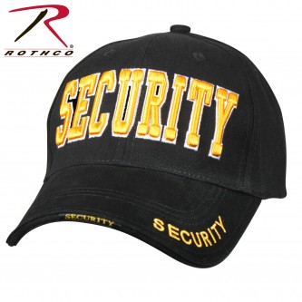 9490 Rothco Security Deluxe Low Profile Cap - Black & Gold 