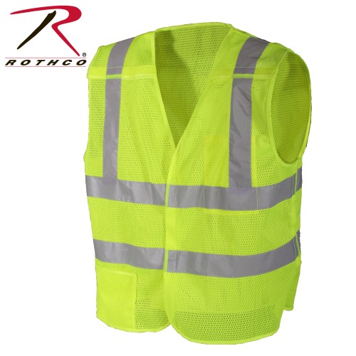 9564 Rothco Safety Green 5 Point Breakaway Safety Vest