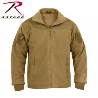 96682-3X Tactical Fleece Jacket Special Ops Front Zip 96670 96680 Rothco [3X-Large,Coyote Brown] 
