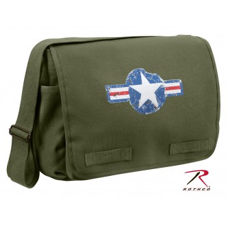 9756 Rothco Heavyweight Canvas Military Army Air Corp Messenger Bag[Olive Drab] 