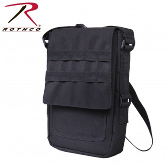 9760-BLK Rothco MOLLE Tactical Military Tablet Padded Tech Shoulder Bag [Black] 