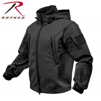 97705-5X Black Special OPS Military Tactical Soft Shell Jacket Rothco 9767 [5X-Large] 