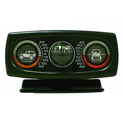 Clinometer with Compass Pitch And Roll Meter Rugged Ridge 13309.01