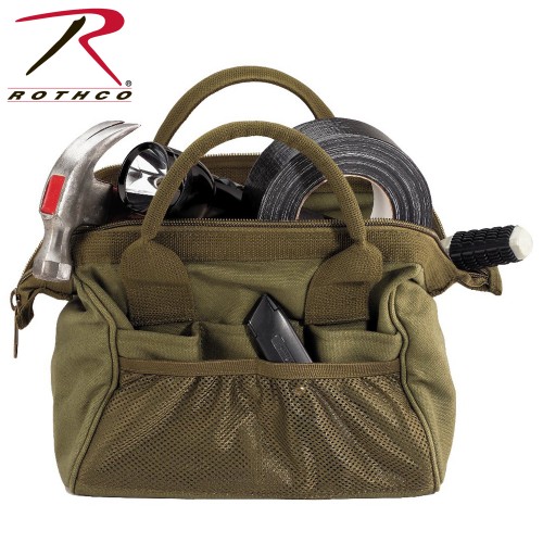 9797-blk Rothco Heavyweight Canvas Platoon Mechanics Tool Bag Military Medics Bag[Black] 