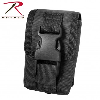 9854 Black MOLLE Strobe Compass GPS Tactical Pouch Rothco 9854 
