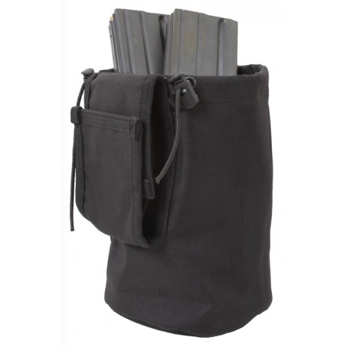 51007-BLK MOLLE Compatible Roll Up Utility Tactical Dump Pouch Rothco. Good for clips, shells, etc