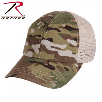 99554 Baseball Hat Mesh Back Tactical Cap Moisture Wicking Rothco[Multicam] 